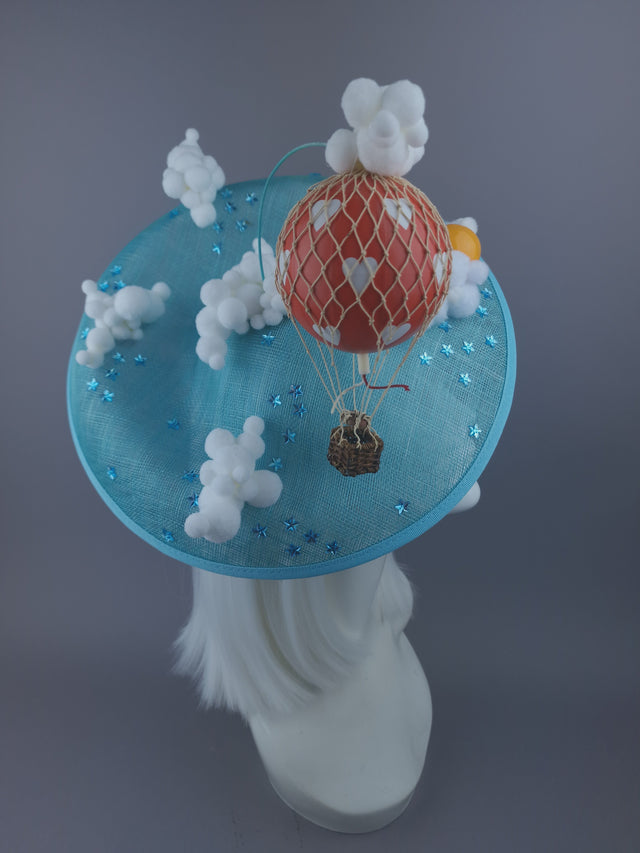 Pearls & Swine: Hot Air Balloon, Clouds, Sky & Sun Hat "Skies"
