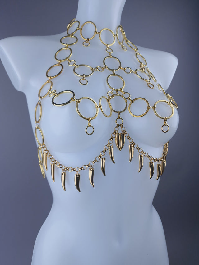 "Mammon" Gold Chain Jewellery Harness