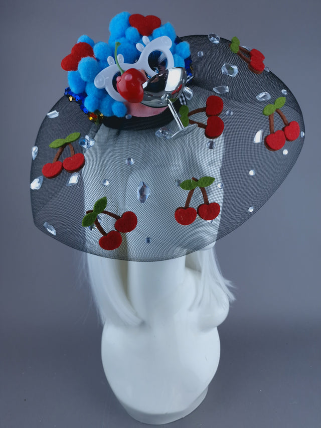 "Tipple" Dollface Fascinator Hat with Veil