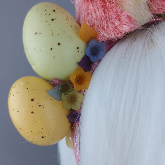 "Easter Bun-net"Pink Bunny Rabbit Headdress