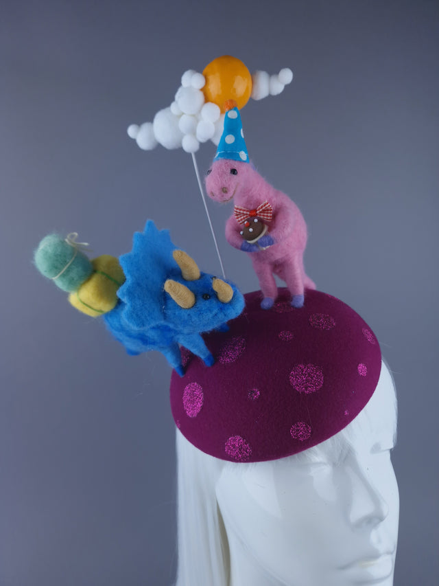 "Deeno" Dinosaur Party Fascinator Hat
