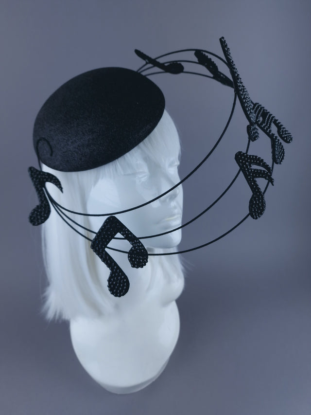 "Play on" Jewelled Musical Notes Hat