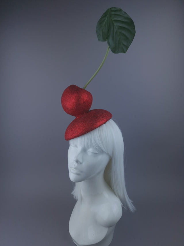 Pearls & Swine: Giant Cherry Food Fascinator Hat