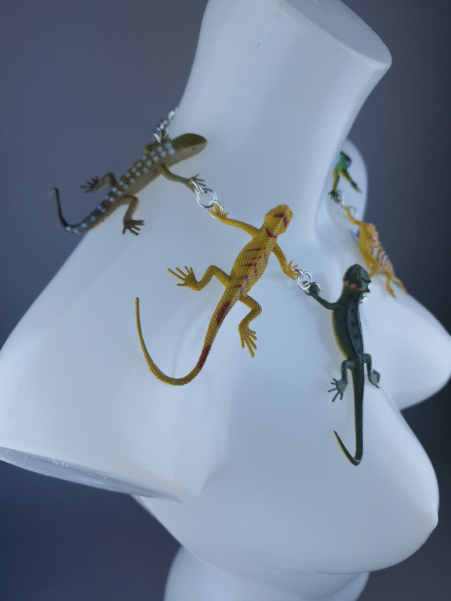 Large Lizard Gecko Neckpiece
