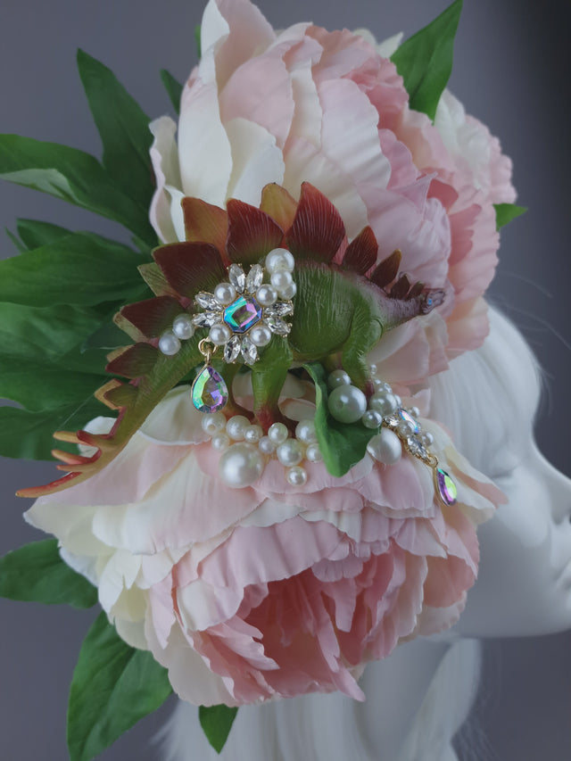 Pearls & Swine: Headdress Dinosaur, Pearl & Peony