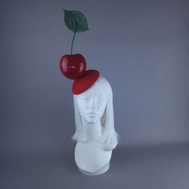 "Tiptop" Giant Cherry Food Fascinator Hat