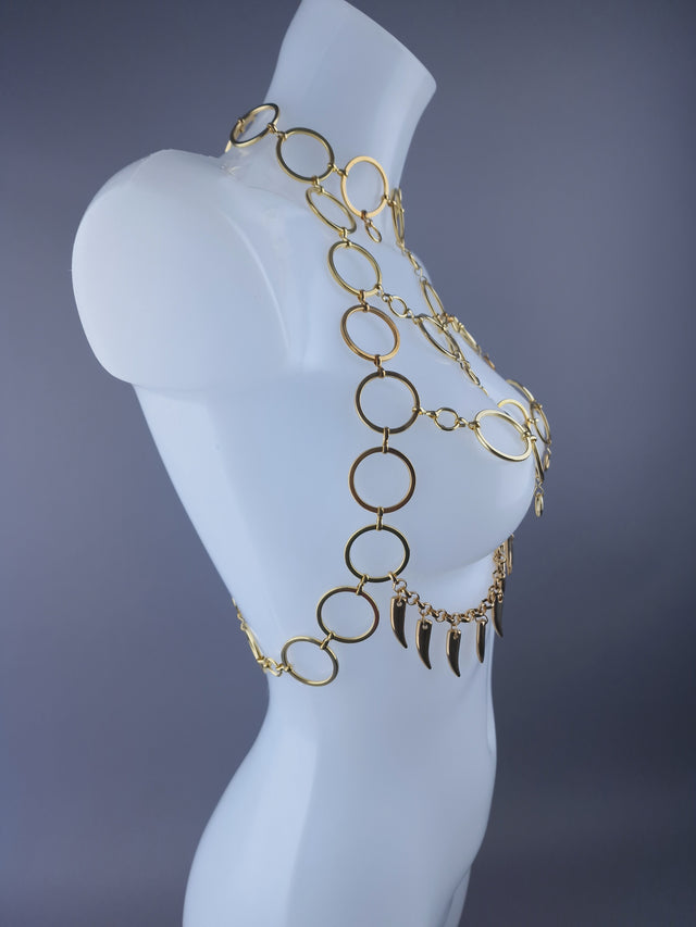 "Mammon" Gold Chain Jewellery Harness