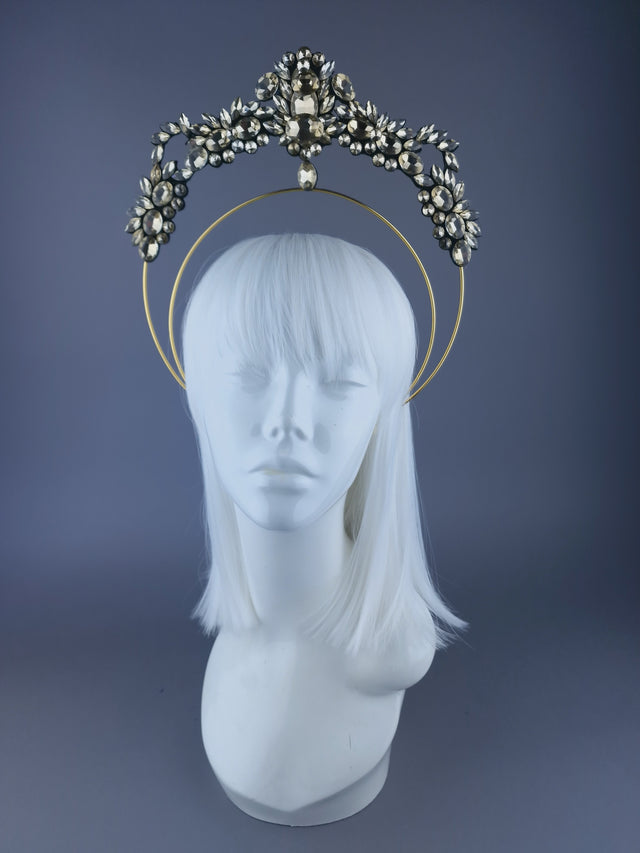 Pearls & Swine: Gold Jewel Halo Headdress