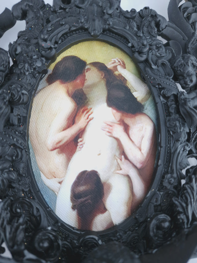 Pearls & Swine: Black Filigree Harness Body Jewellery & Pasties "La Femme Damnée"