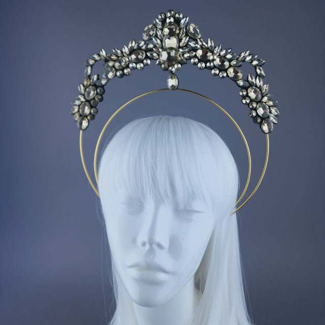 Pearls & Swine: Gold Jewel Halo Headdress