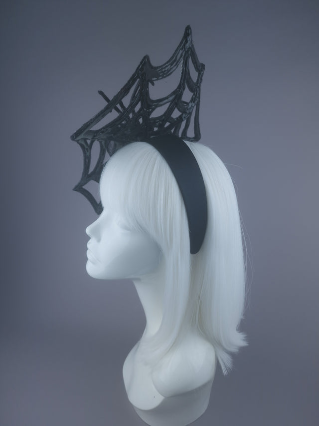 Pearls & Swine: Spider Web Crystal Headdress "Cobweb"