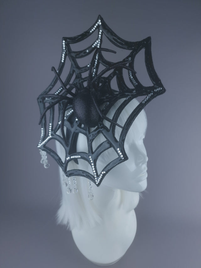 Pearls & Swine: Spider Web Crystal Headdress "Cobweb"