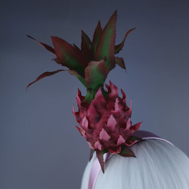 "Anona" Pink Pineapple Headdress