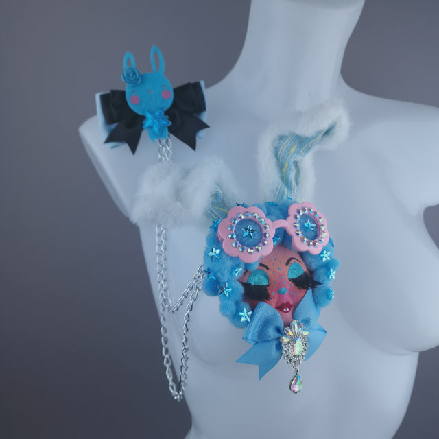 Bunny Dollface Necklace Brooch Jewellery