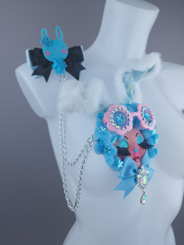 Bunny Dollface Necklace Brooch Jewellery