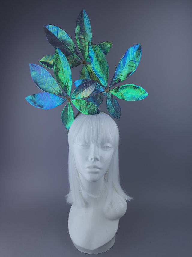 "Anuhea" Iridescent Leaf Headdress
