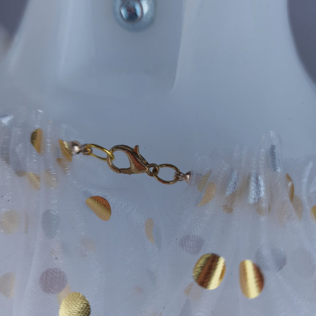 "Bobo" Spotted Neck Ruffle, Clown Collar