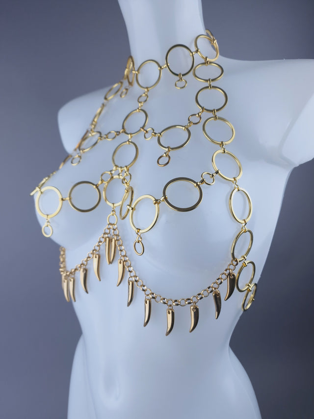 "Mammon" Gold Chain Jewellery Harness