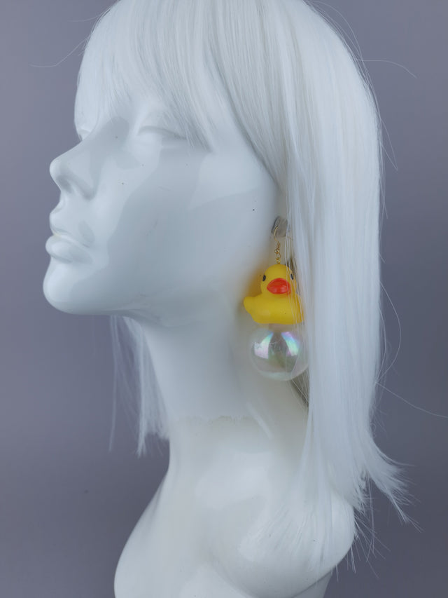 Duck & Bubble Earrings Jewellery