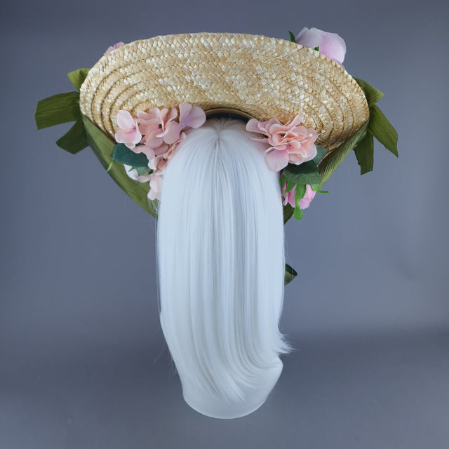 "Bridgerton" Pink Rose Hat