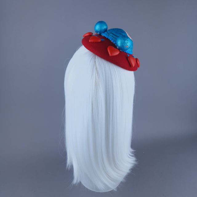 "Doodle" Dollface & Heart Fascinator Hat