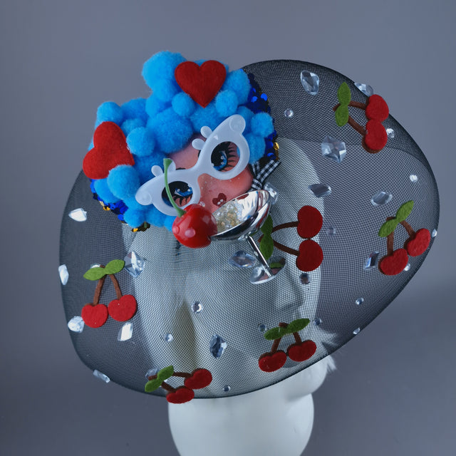 "Tipple" Dollface Fascinator Hat with Veil