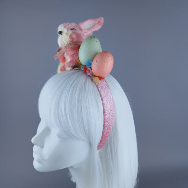 "Easter Bun-net"Pink Bunny Rabbit Headdress