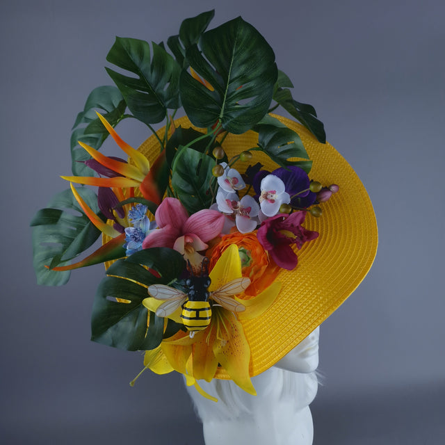 "Holiday" Colourful Flower & Bee Hat