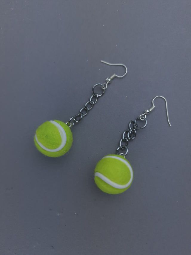 Pearls & Swine: Wimbledon Tennis Ball Earrings