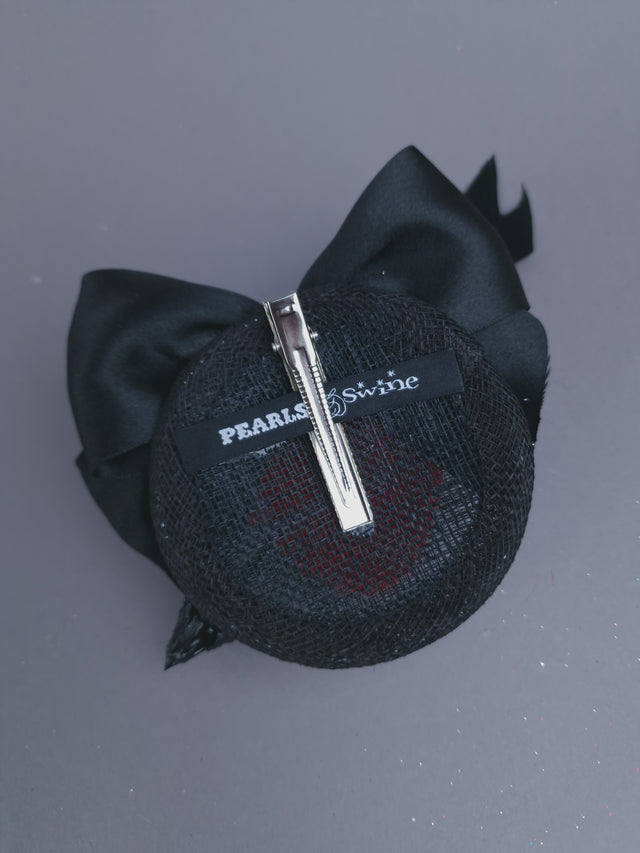 Pearls & Swine: Heart, Bow & Arrow Mini Fascinator