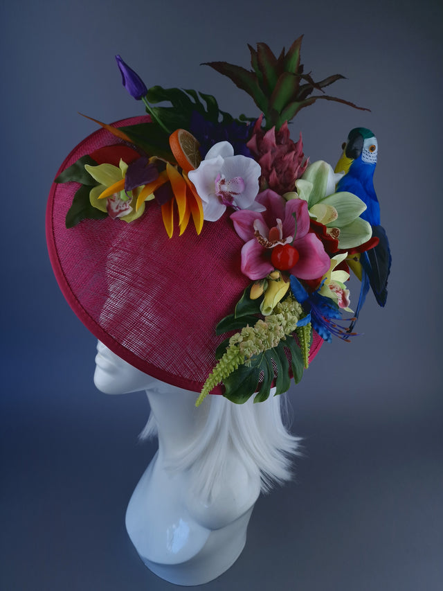 "Katie" Colourful Tropical Flower & Fruit Hat
