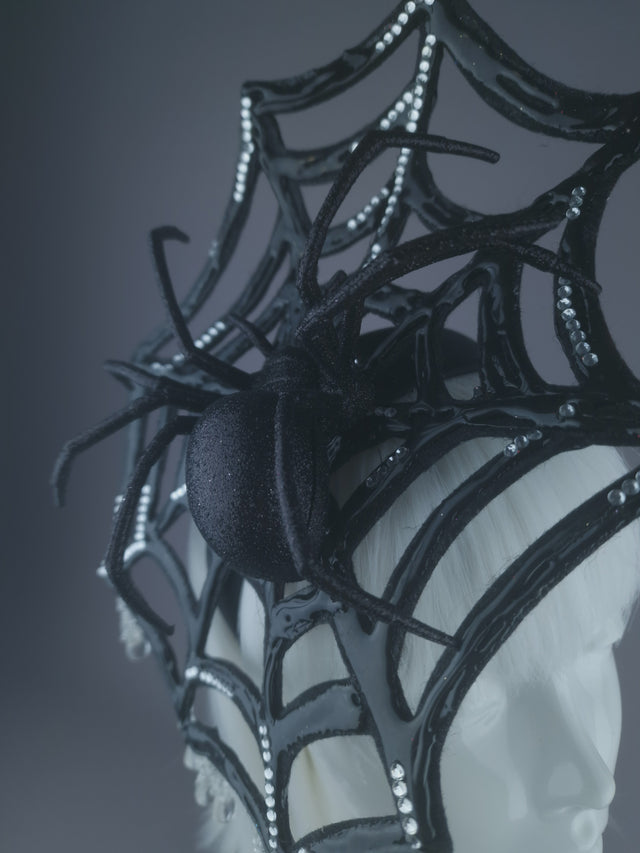 Pearls & Swine: Spider Web Crystal Headdress "Cobweb"