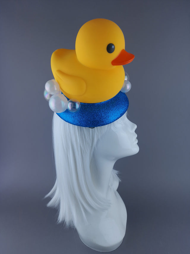 "In The Tub" Rubber Duck & Bubble Fascinator Hat