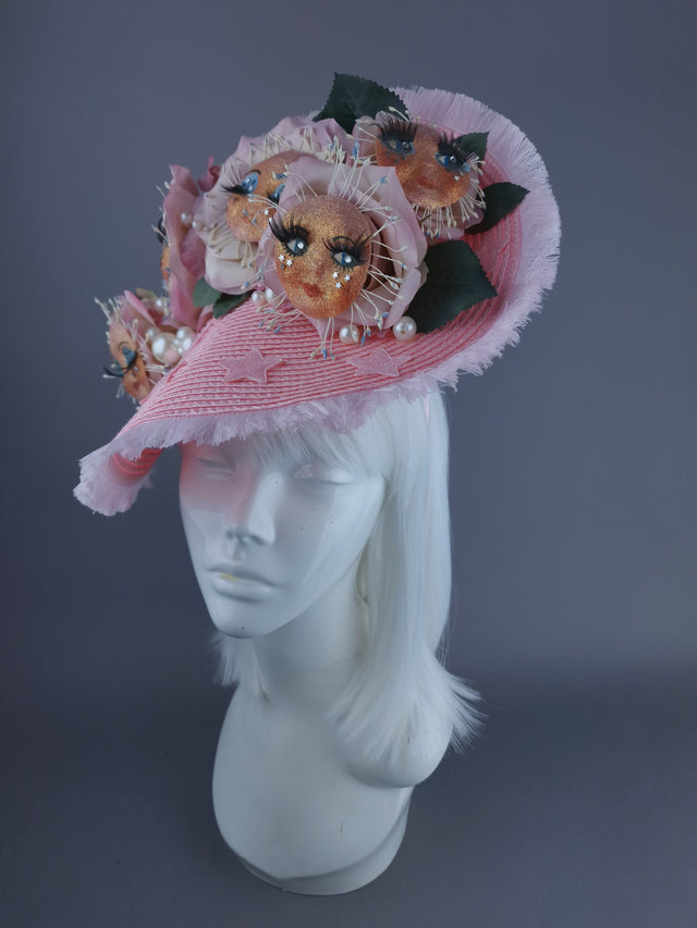 "Loopy Loo" Pink Dollface Fascinator Hat