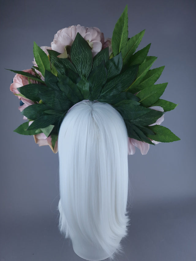 "Villa" Dusky Pink with Butterfly Headdress