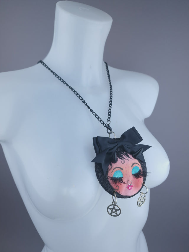 Devil Dollface Necklace Brooch Jewellery