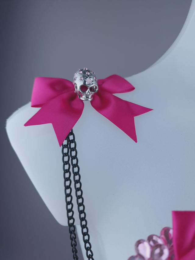 Pink Dollface Necklace Brooch Jewellery