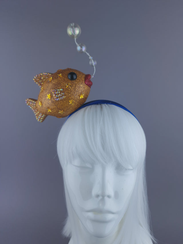 "Goldie" Goldfish & Bubbles Headpiece