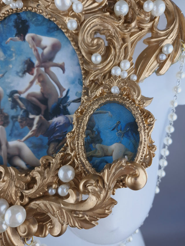 "Sabbath" Gold Filigree & Pearl Cherub Body Jewellery Harness