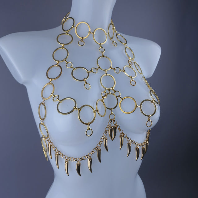 "Mammon" Gold Chain Jewellery Harness