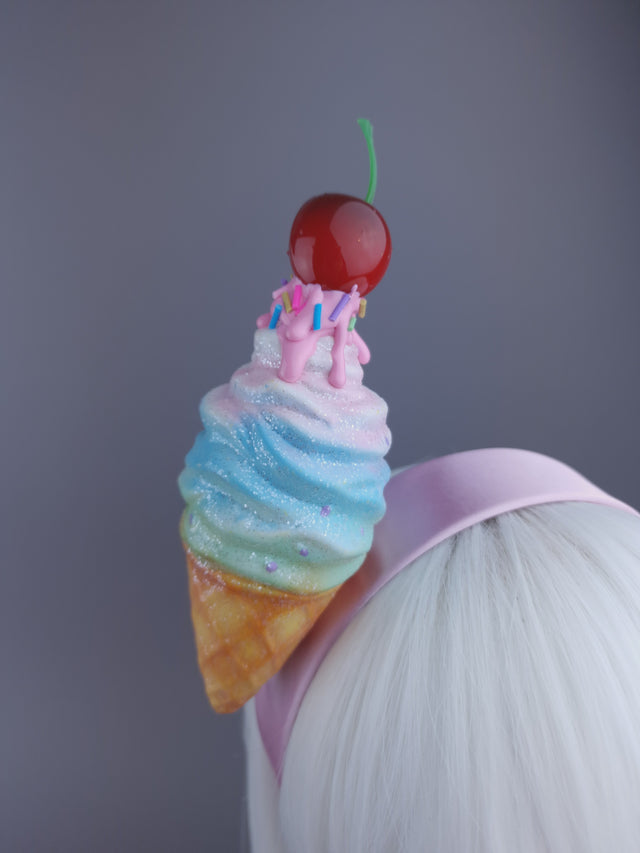 Pearls & Swine: Ice-cream & Cherry Headdress