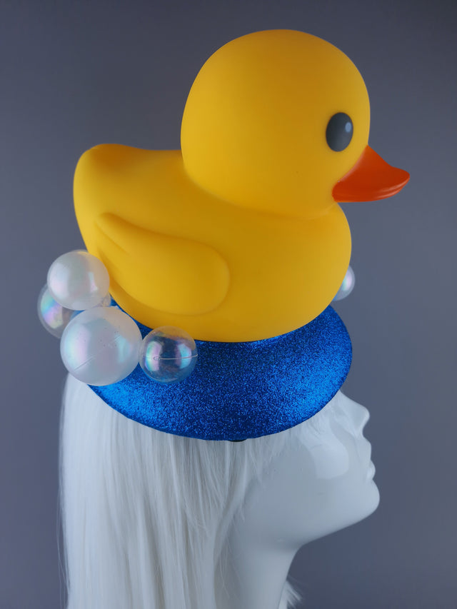 "In The Tub" Rubber Duck & Bubble Fascinator Hat