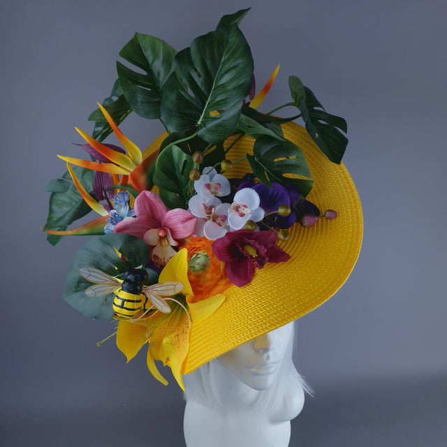 "Holiday" Colourful Flower & Bee Hat
