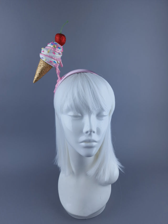 "Messie"Dripping Ice-cream & Cherry Headdress