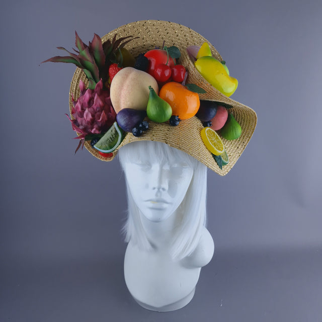 "Frooti" Colourful Fruit Fascinator Hat
