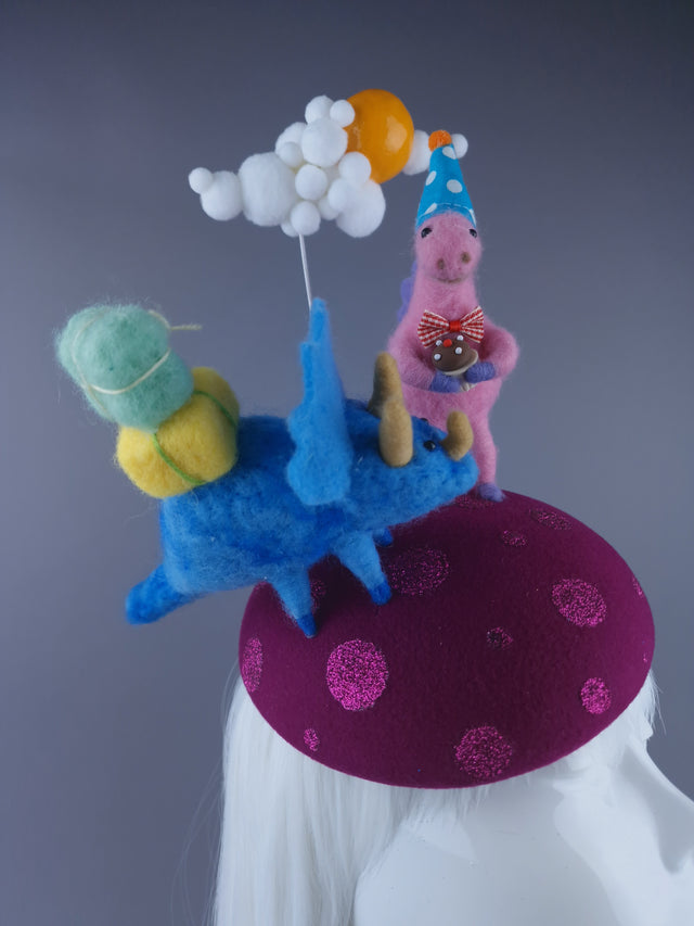 "Deeno" Dinosaur Party Fascinator Hat