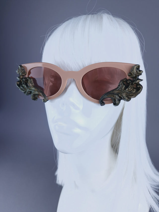 Pearls & Swine: SPECIAL OFFER: Filigree Brown/Pink Sunglasses