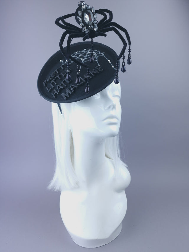 "Pretty Little Hate Machine" Spider & Quote Hat