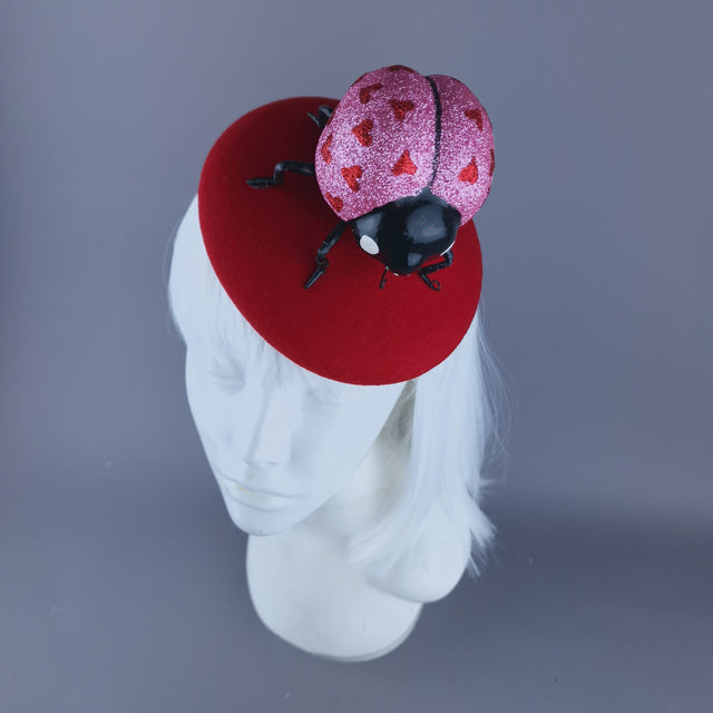 "Luvbug" Giant Ladybird Fascinator Hat