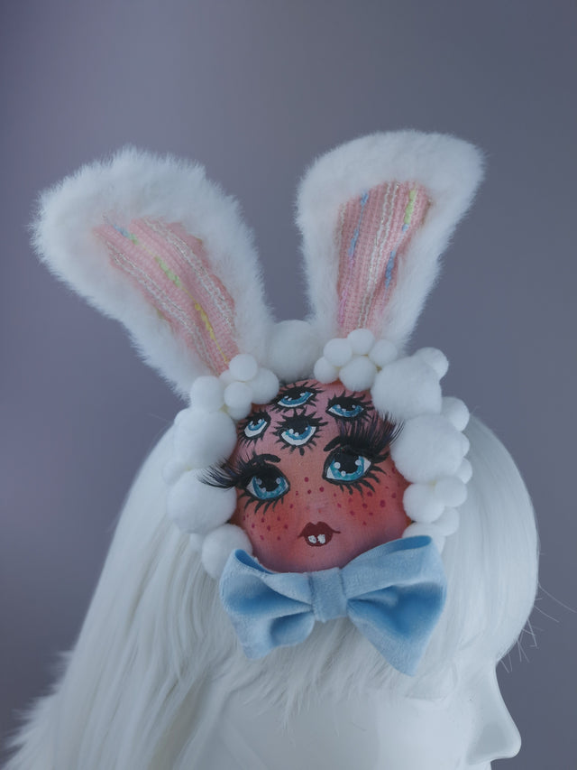 "Malocchio" Dollface Bunny Ear Mini Fascinator